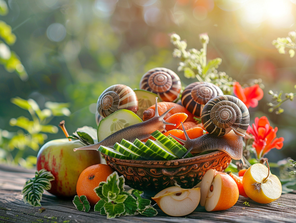 escargot alimentation