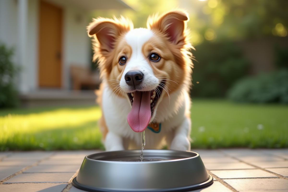 chien eau