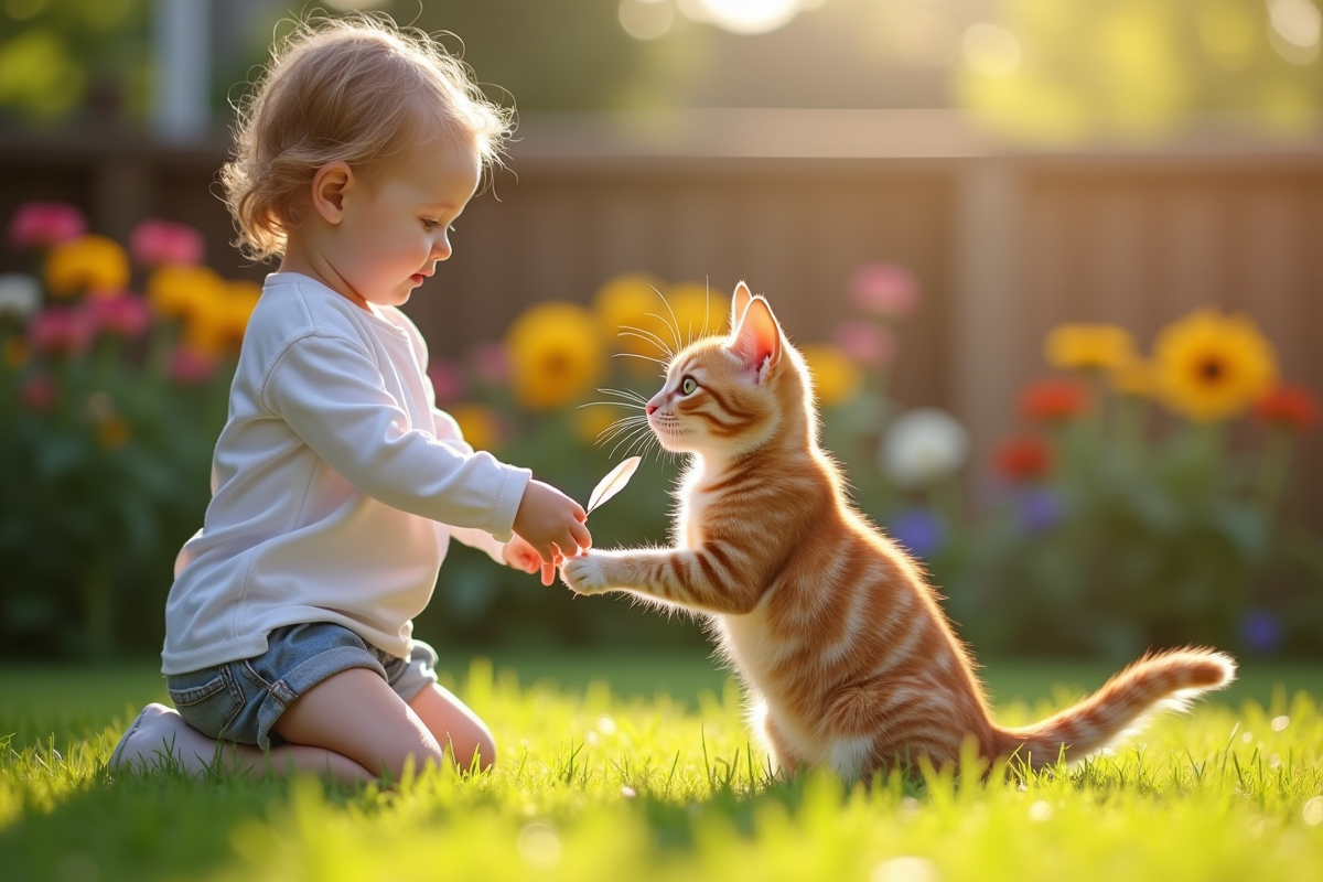 chat heureux