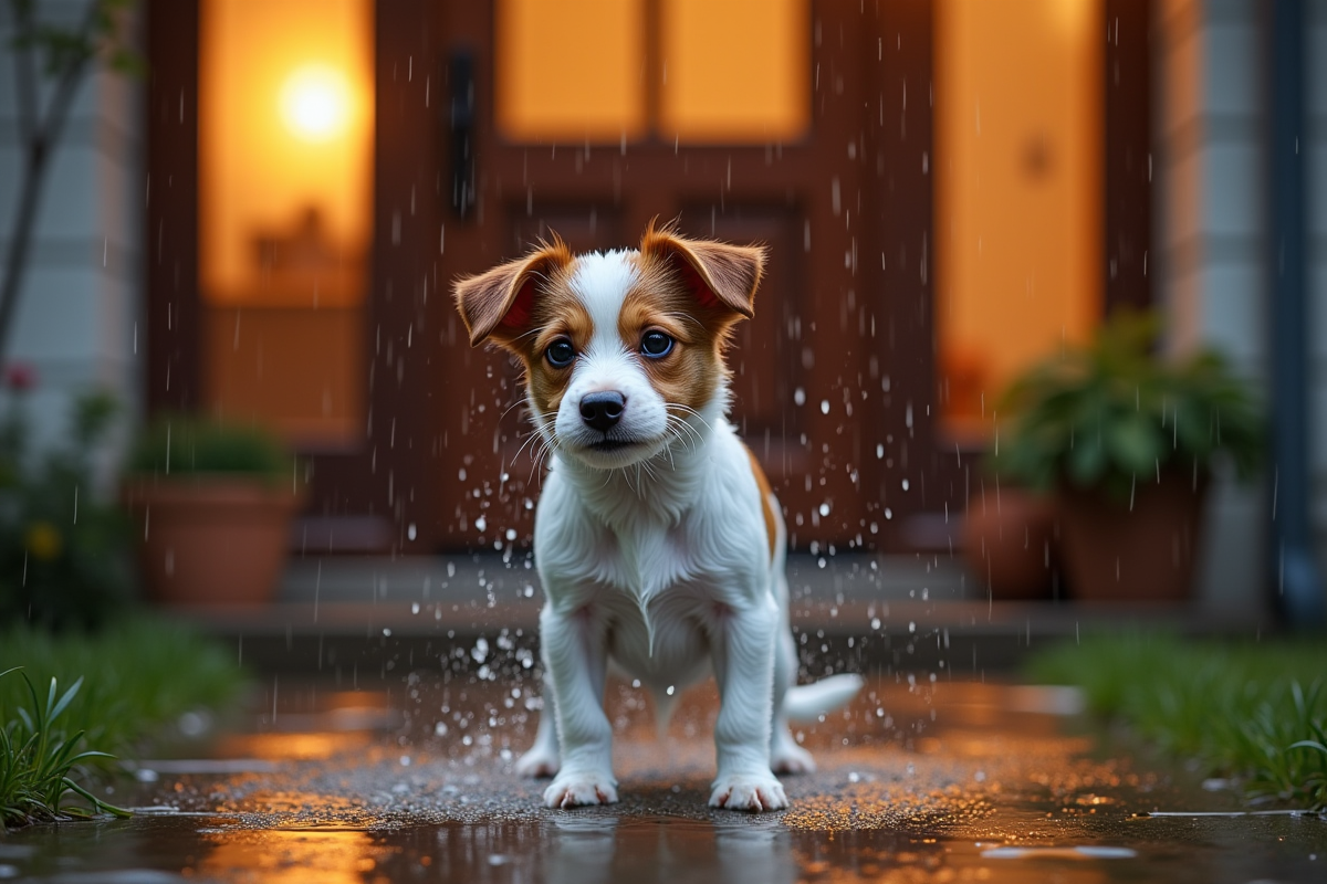 chien pluie
